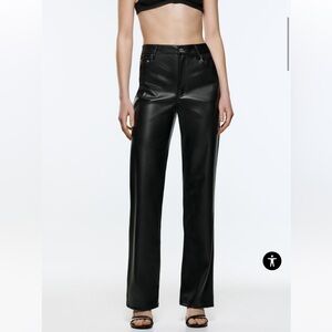 NWT Zara 90s Faux Leather Pant 🖤
